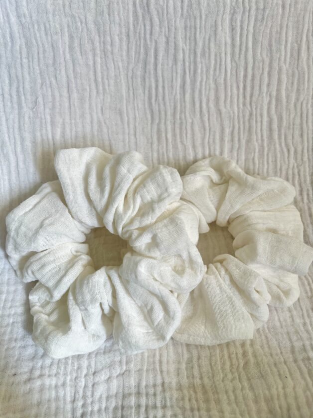XL Scrunchie  |  White Check